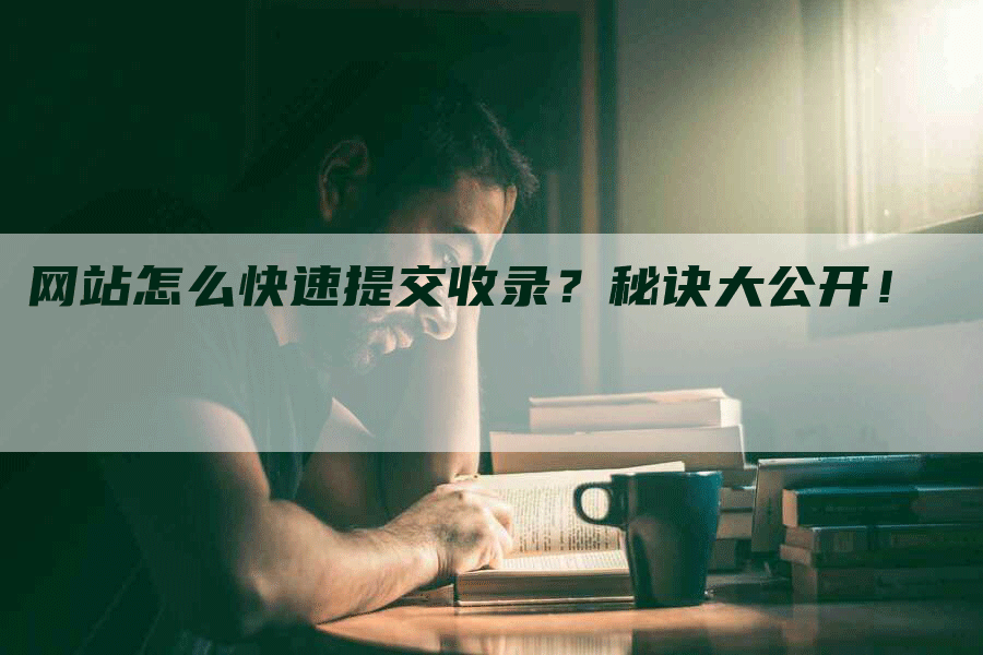 网站怎么快速提交收录？秘诀大公开！